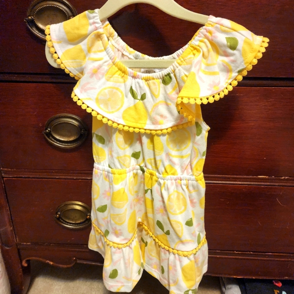 Nwt Sz 12-18 Months TCP lemon & pear knit dress